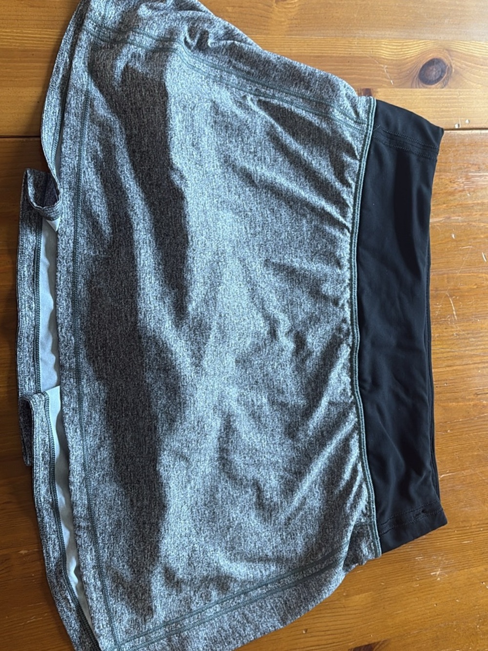 lululemon athletica Grey Skater Skirt with Black Waistband Panel